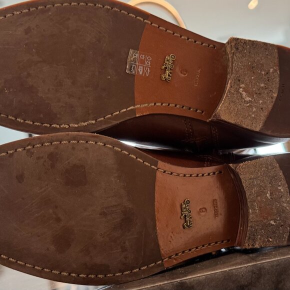 COACH BRYNN SIGNATURE BUCKLE RIDING BOOT SZ 6B Brown - Picture 5 of 14